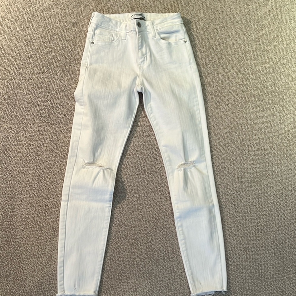 Women’s Just Black White Skinny Jeans Size 25